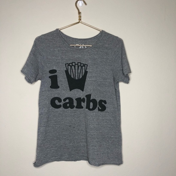 Chaser Tops - Chaser graphic tee Size S I Love Carbs 🍞🥖🥔🍩